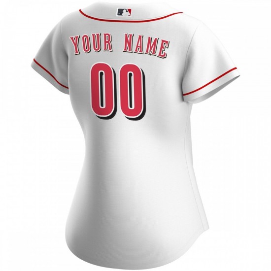 Cincinnati Reds Nike Women's Home Replica Custom Jersey - White