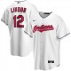 Men's Cleveland Indians Francisco Lindor #12 Nike White Home 2020 Jersey