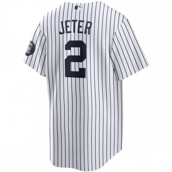 Derek Jeter New York Yankees Nike 2020 Hall of Fame Induction Home Replica Player Name Jersey - White/Navy