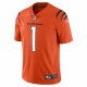 Ja'Marr Chase Cincinnati Bengals Nike Alternate Vapor Limited Jersey - Orange