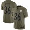 Jerome Bettis Pittsburgh Steelers 2022 Salute To Service Retired Player Limited Jersey - Olive