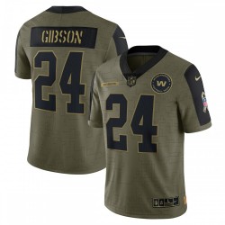 Antonio Gibson Washington Football Team Nike 2021 Salute To Service Limited Player Jersey - Olive