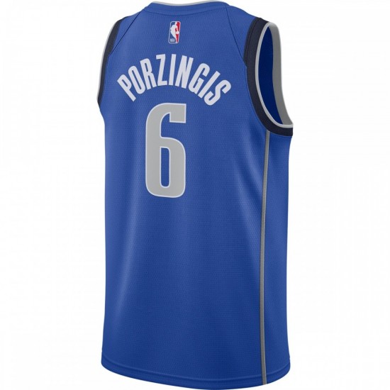 Kristaps Porzingis Dallas Mavericks Nike 2020/21 Swingman Jersey - Blue - Icon Edition
