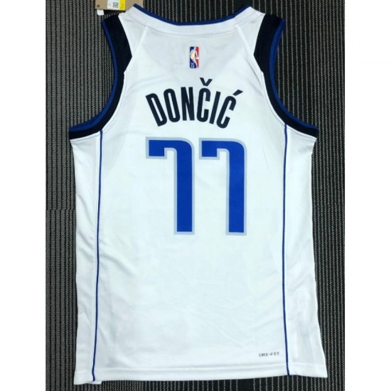 Men's Dallas Mavericks Luka Doncic #77 Nike White 2021/22 Swingman NBA Jersey - Icon Edition