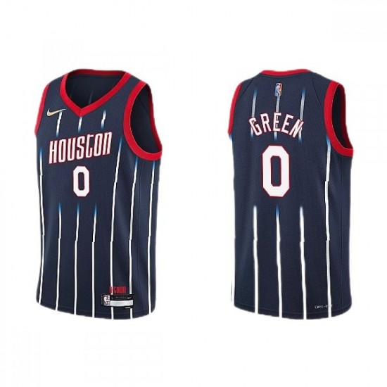 Men's Houston Rockets Jalen Green #0 Nike Navy 2021/22 Swingman Jersey - City Edition