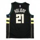 Men's Milwaukee Bucks Jrue Holiday #21 Nike Black Swingman Jersey - Statement Edition
