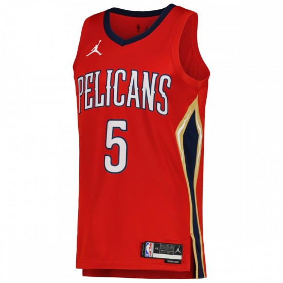 Herbert Jones New Orleans Pelicans Jordan Brand 2022/23 Replica Swingman Jersey - Statement Edition - Red