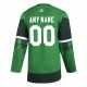 Men's Vegas Golden Knights adidas Green 2020 St. Patrick's Day Custom Jersey